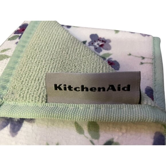 Kitchen Aid Reversible Drying Mat NEW Purple Floral - Picture 10 of 10
